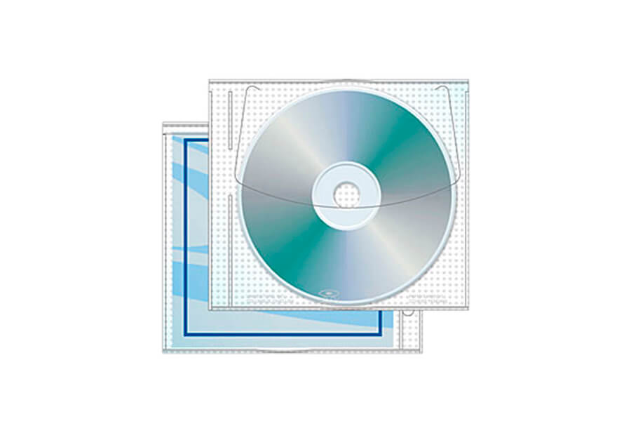 200 PP CD SLEEVE W/GRAPHIC WINDOW & FABRIC CD PROTECTIVE LINER V4